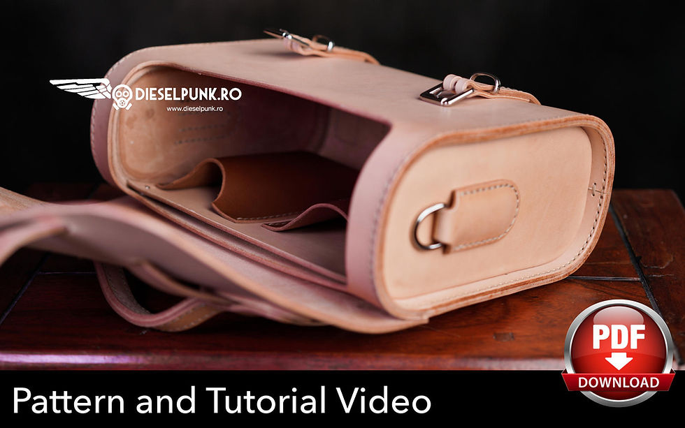 Thumbnail: Messenger Bag Pattern - Pdf Download and Video Tutorial