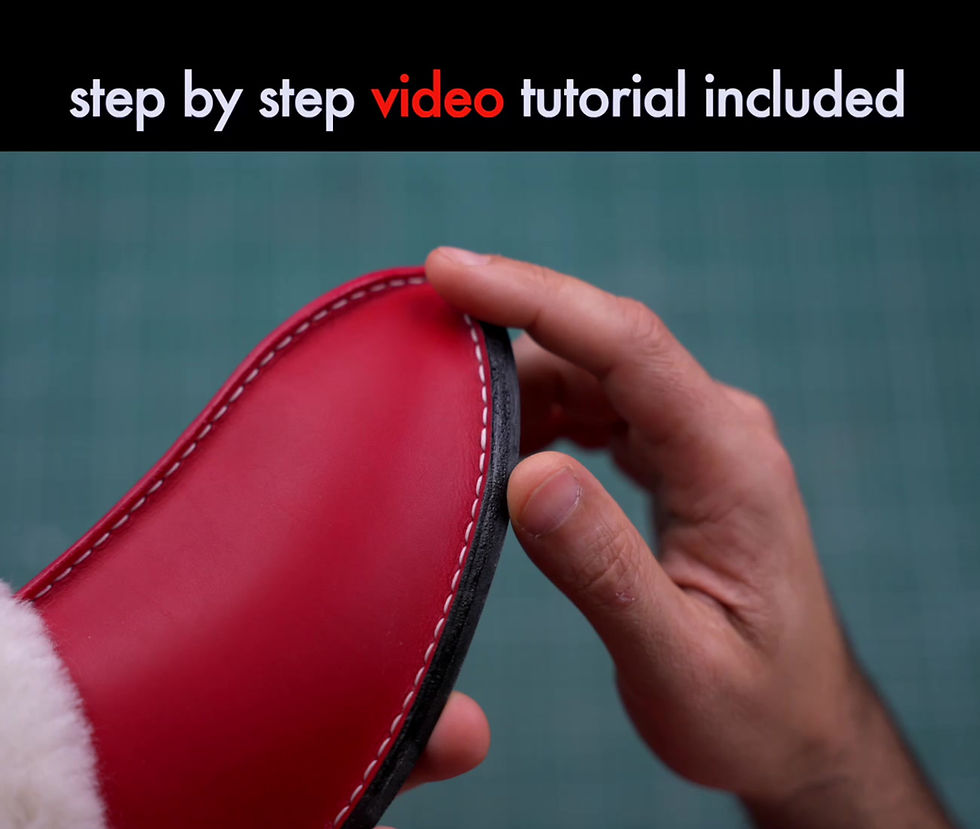 Thumbnail: Santa's Slippers Pattern - Flip Flop Pattern - Pdf Download - Video Tutorial