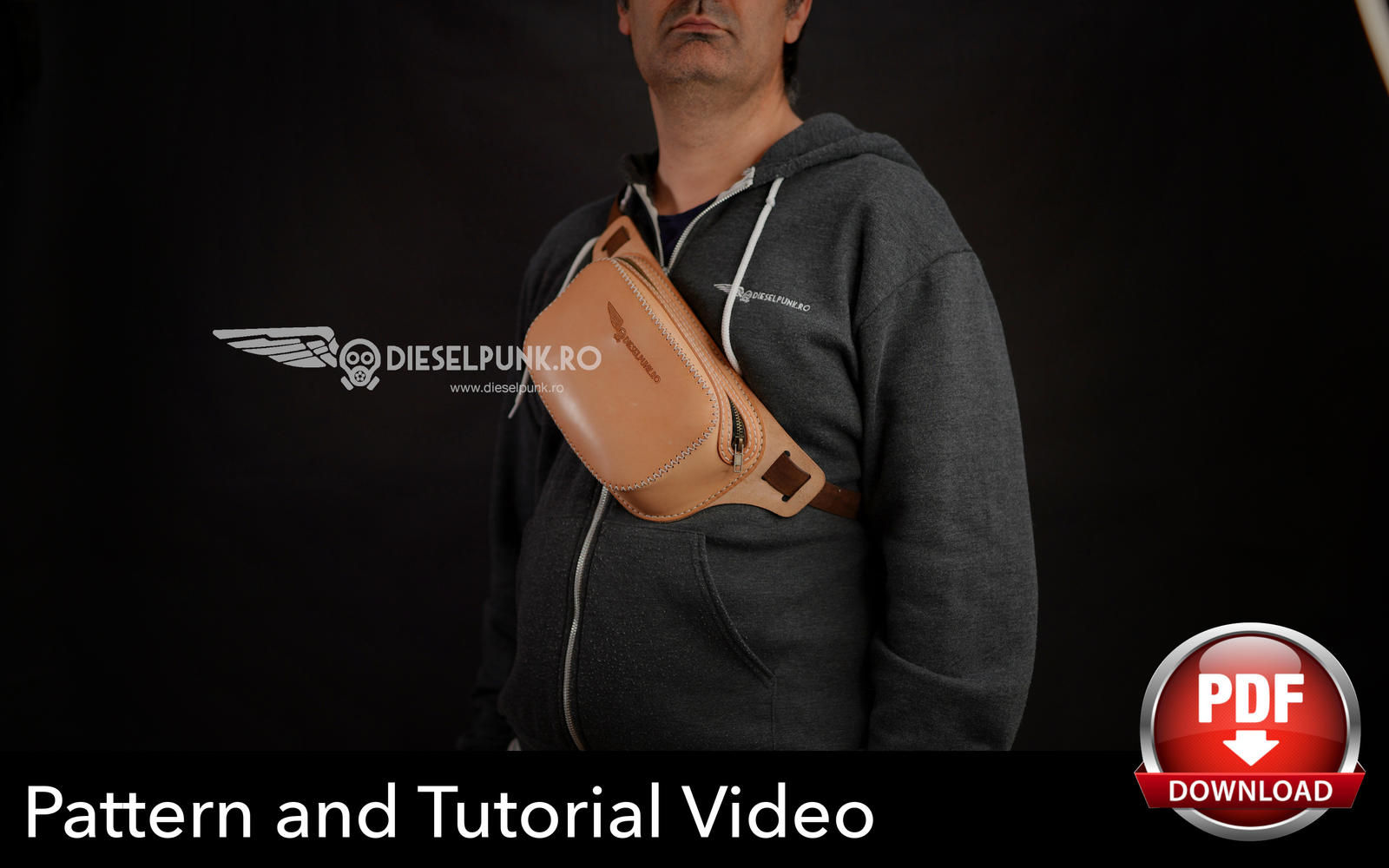 Fanny Pack Pattern - Bum Bag - Leather DIY - Pdf Download - Video Tutorial
