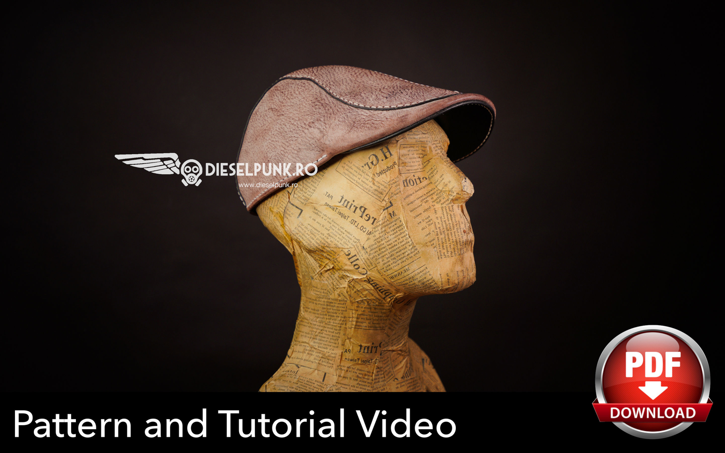 Flat Cap PATTERN - Duckbill Cap Pattern - Video Tutorial