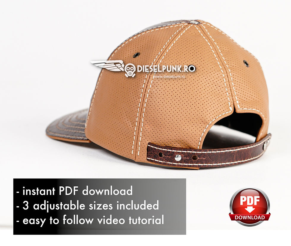 Thumbnail: Baseball Cap PATTERN - DIY Hat - leather Cap Pattern - Video Tutorial
