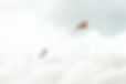 man fly kite float in clouds illustratio