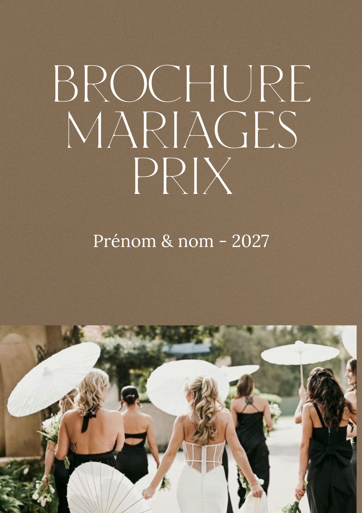 BROCHURE MARIAGE PRIX