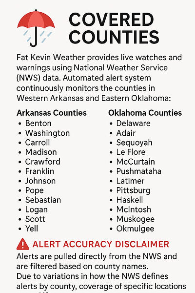 Counties Covered