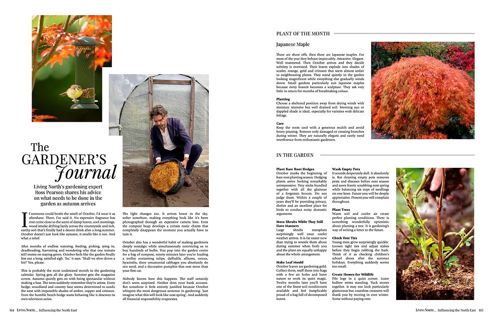The Gardener's Journal - October