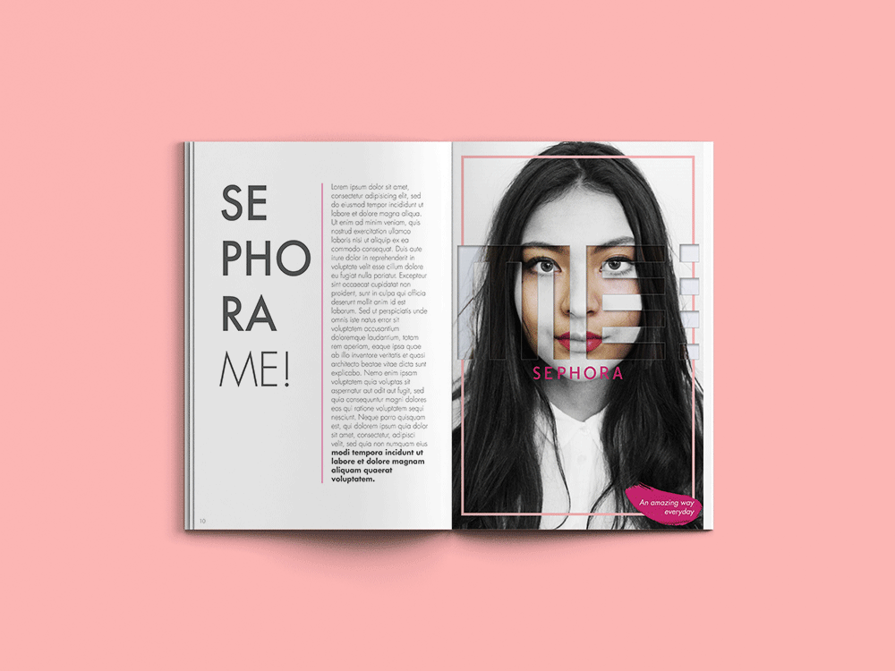 Me magazine GIF pastel