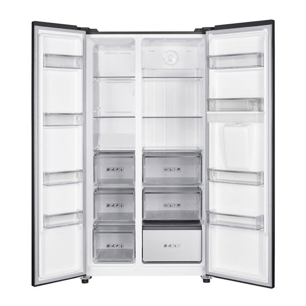 Thumbnail: BLAUPUNKT SIDE BY SIDE FRIDGE (DARK STEEL)