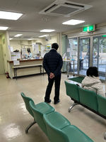 ふくいんクリニックの受付の様子