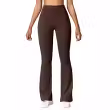 Thumbnail: Fashion Micro Horn Leggings Women V-back Waist Sports Pants High Waist Push Up 