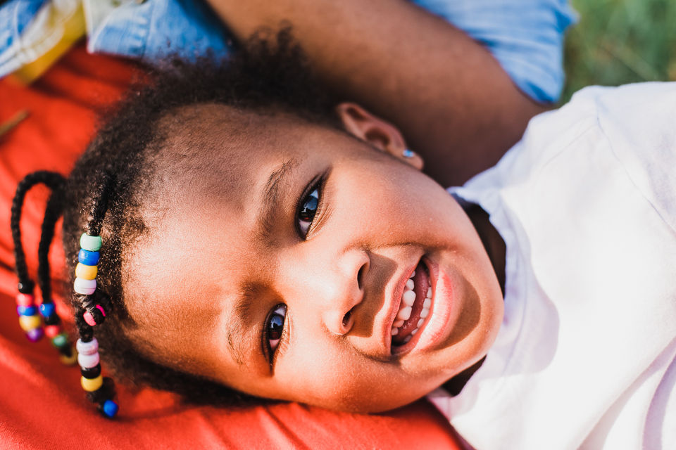 Face of a beautiful girl