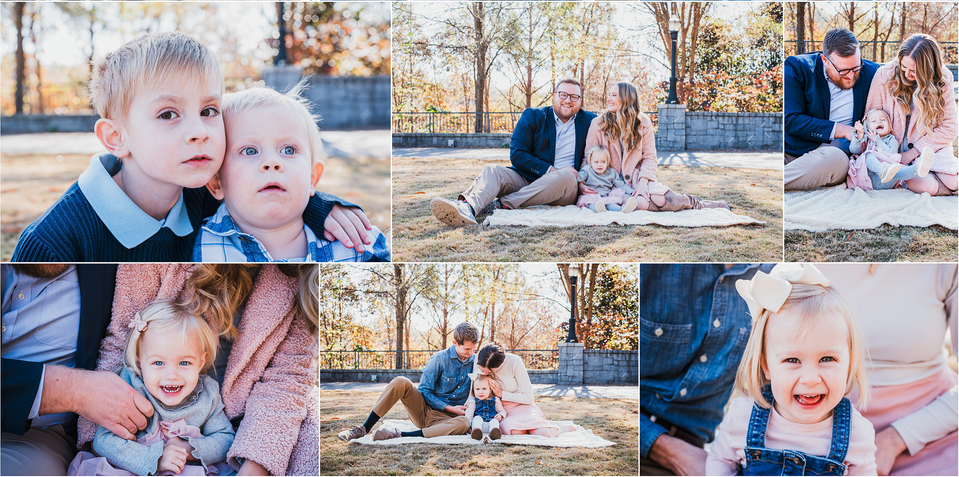 Family having fun at extended photo session in Atlanta
