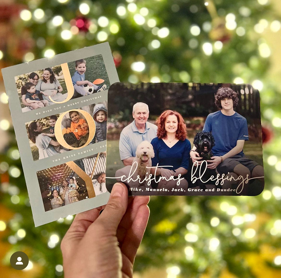 Postcards that clients send to me with my pictures