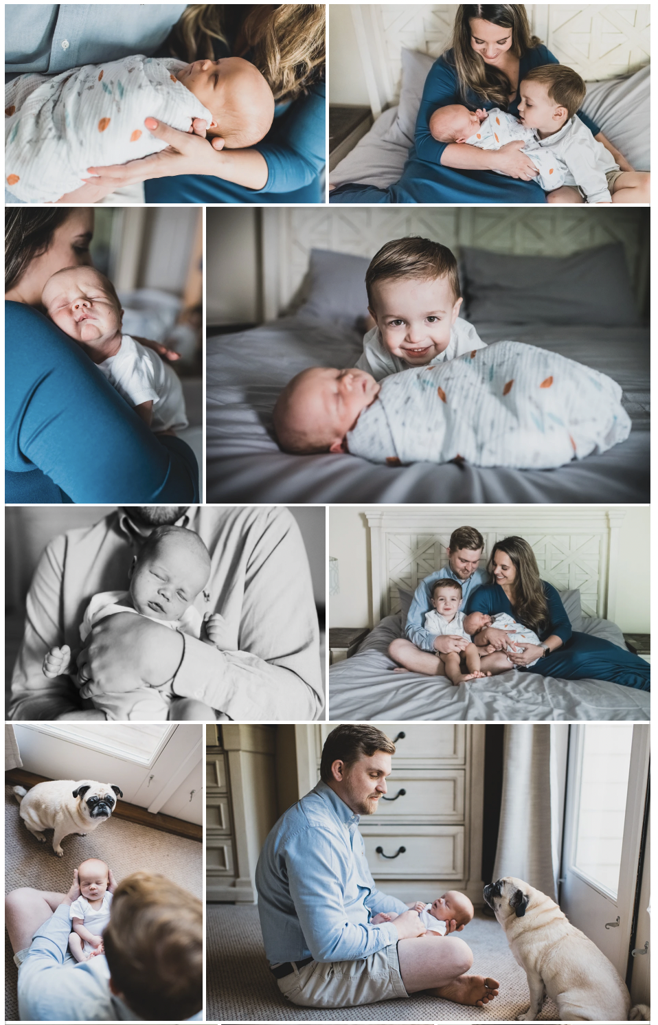 Newborn Family in home session