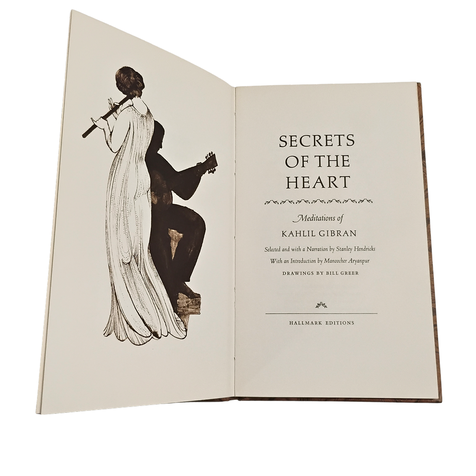 Thumbnail: Secrets of the Heart Hallmark Edition Kahlil Gibran Vintage Hardcover 1968
