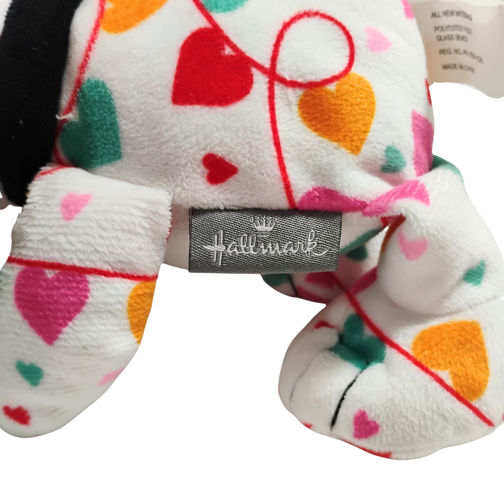 Thumbnail: Hallmark Peanuts Heart to Heart Floppy Snoopy Valentine Plush Stuffed Animal 10"