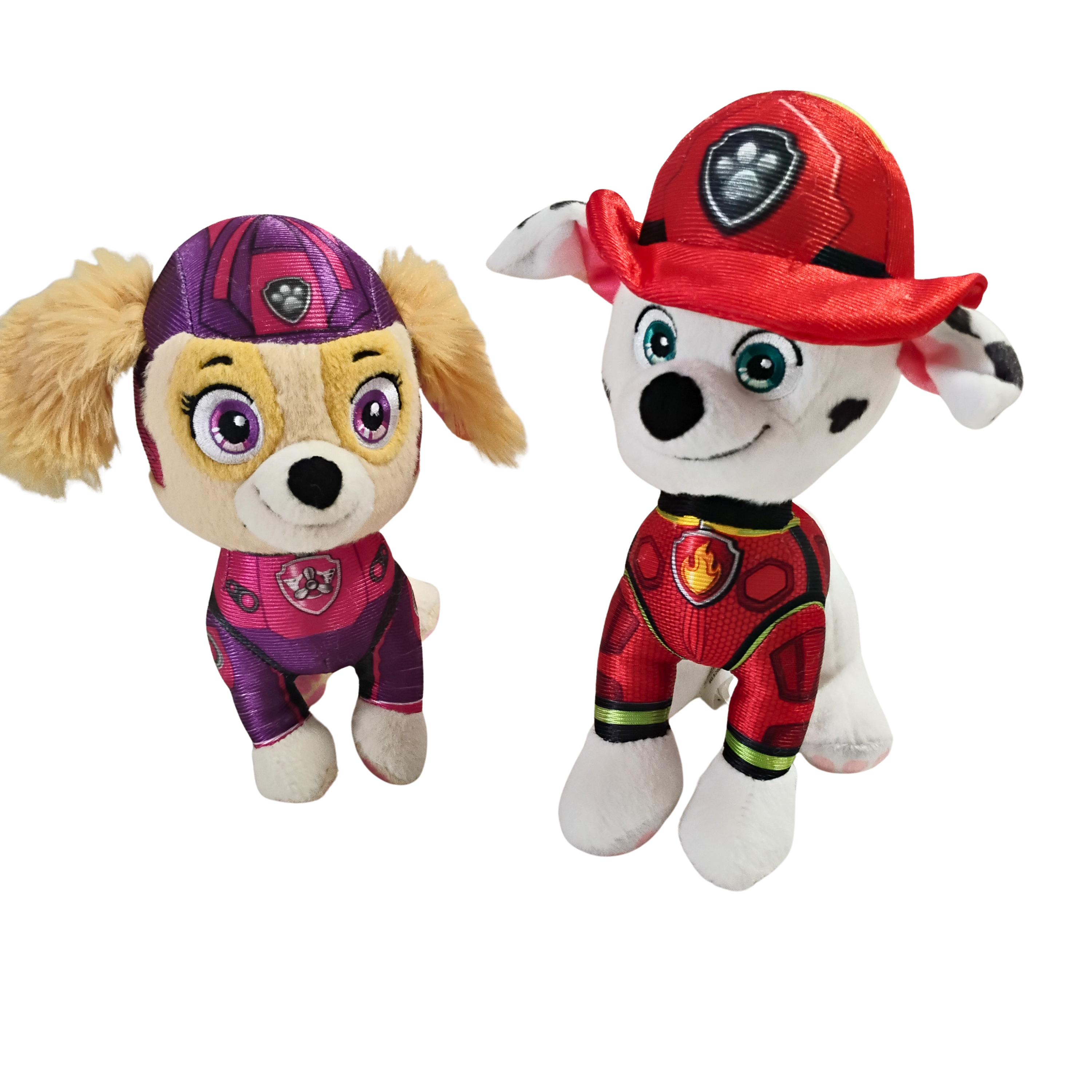 PAW Patrol Skye & Marshall Mighty Movie Plush Toy Set Bundle