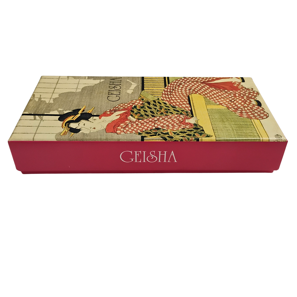 Thumbnail: teNeues Geisha Boxed Long Notecards Vintage Japanese Woodblock Art Blank Set 16