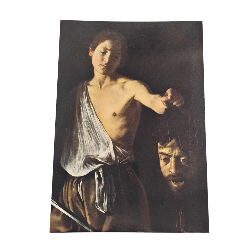 Thumbnail: Caravaggio David with the Head of Goliath Galleria Borghese Art Postcard UNP