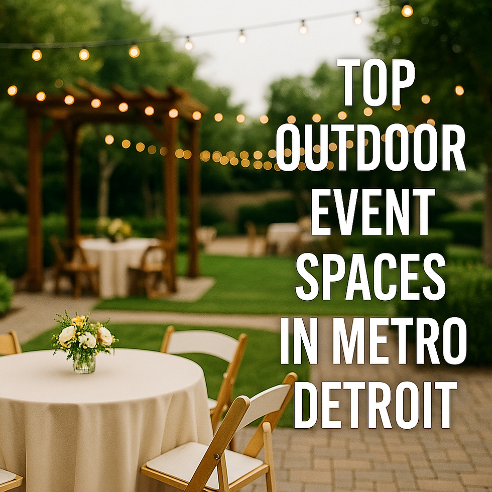 outdoor event spaces in Metro Detroit.