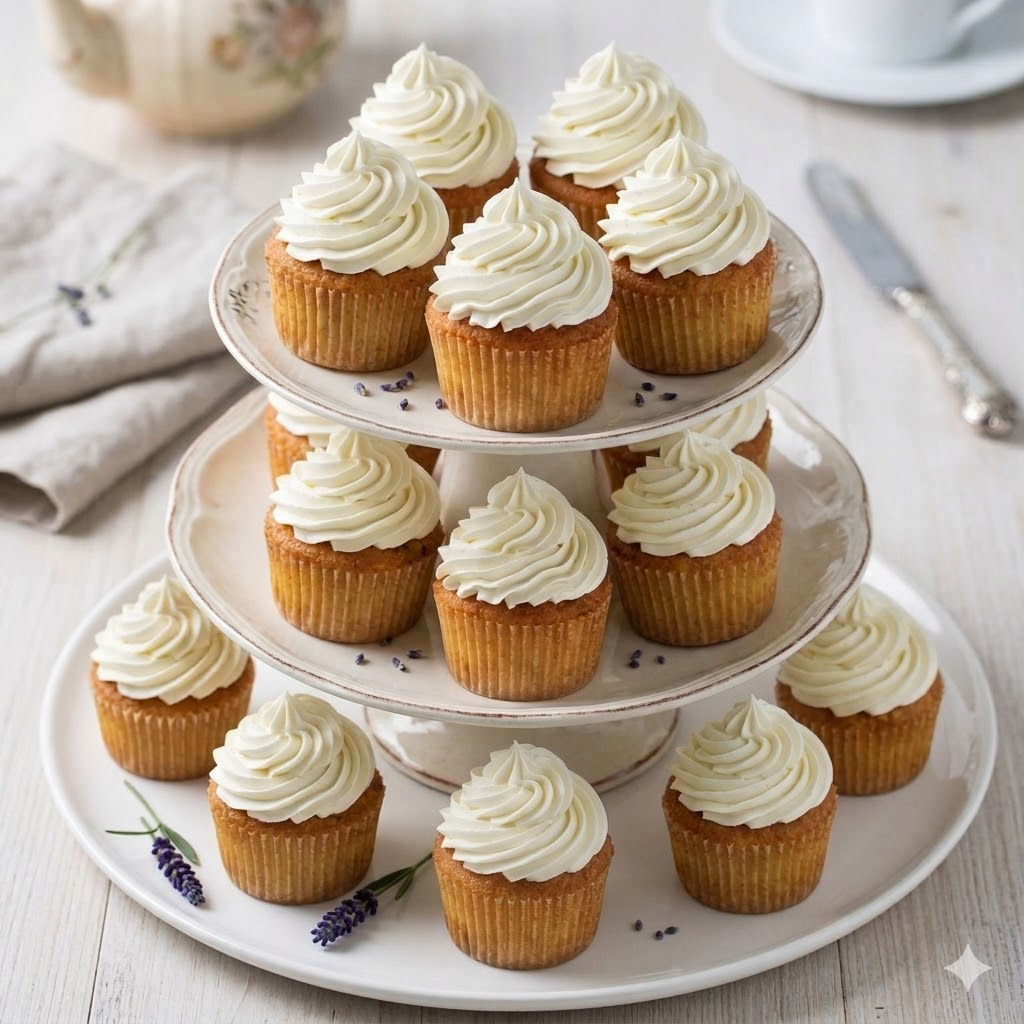 Lavender Gin Fizz Cupcakes