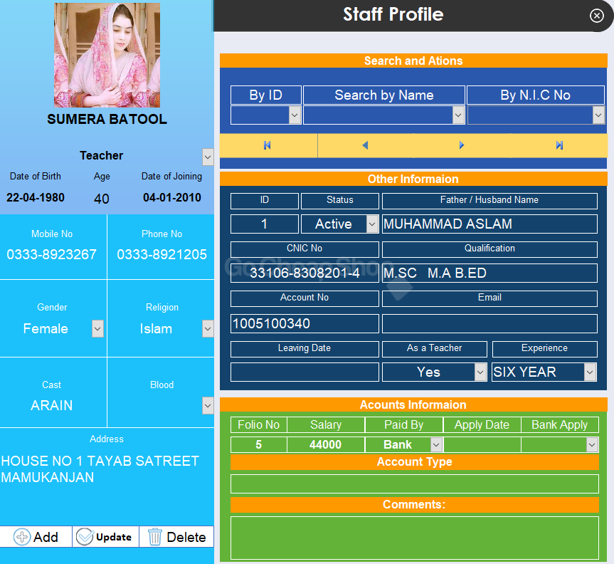 Thumbnail: School's Management Software