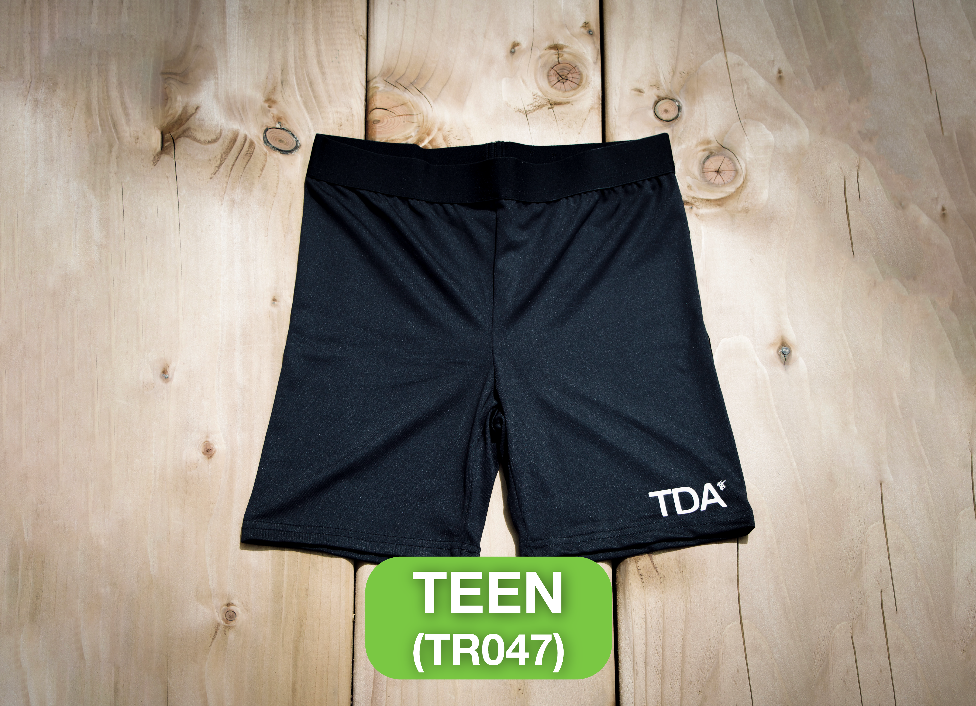 Black Cycle Shorts - Teen (TR047)