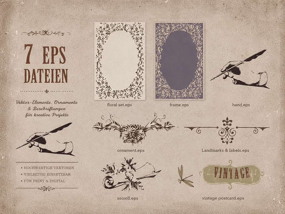 Miniaturbild: Vintage Gentleman Dogs – Mega Vintage Design Bundle für Hunde-Fans