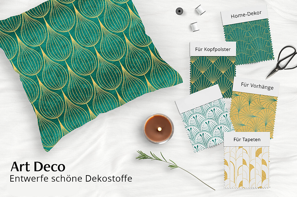 Miniaturbild: 100 Art-Deco Muster für Oberflächen