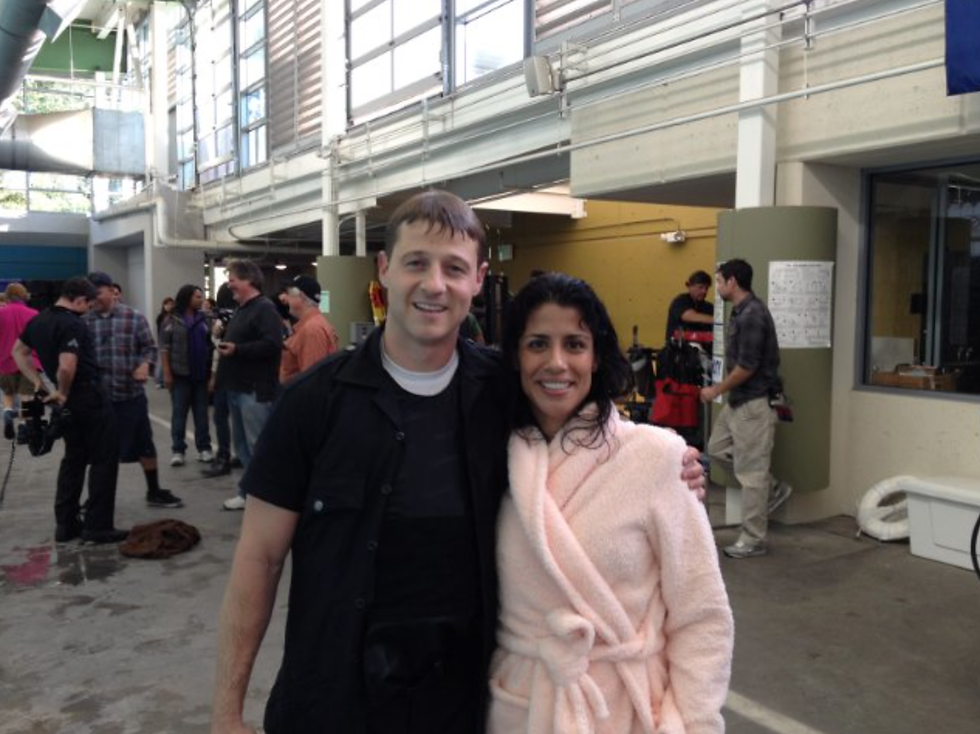 On set of "Southland" w Ben McKenzie