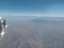 クスコへ向かう飛行機から
