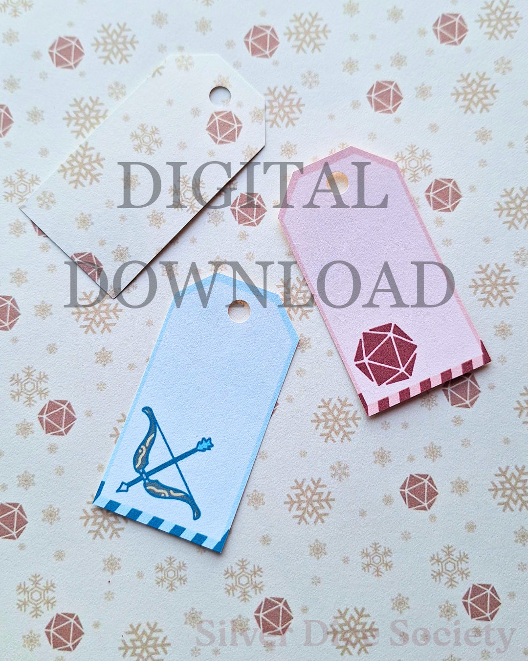 Tabletop Gift Tags Digital File