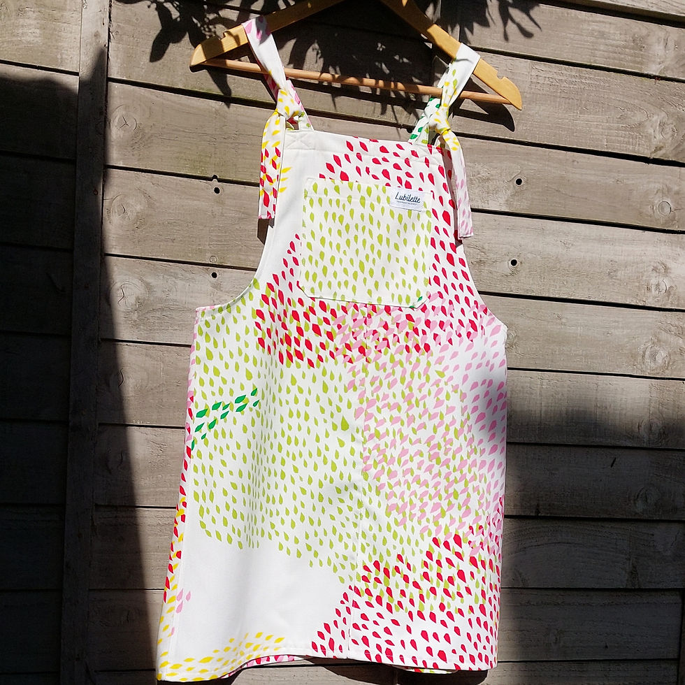 Thumbnail: Rita Pinafore | White multicoloured spots  