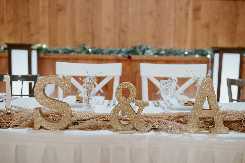 Groom and Bride Table