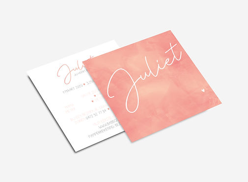 Vierkant (square) flyer - Geboortekaart