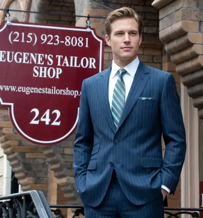 Eugene's Tailor Shop in Rittenhouse Square Philadelphia.Bespoke Tailoring for Men & Women from European fabrics 