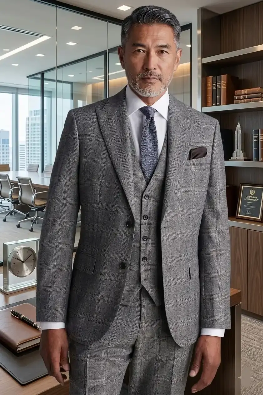 Custom suits in Rittenhouse Square, Philadelphia by Eugene from European fabrics.