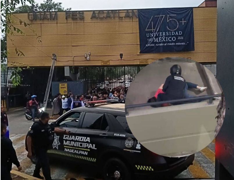 Incursión policiaca en la FES Acatlán durante persecución por robo