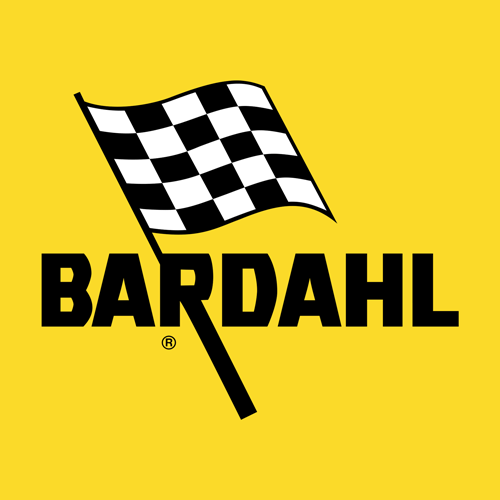 Logo Bardahl con bandiera a scacchi