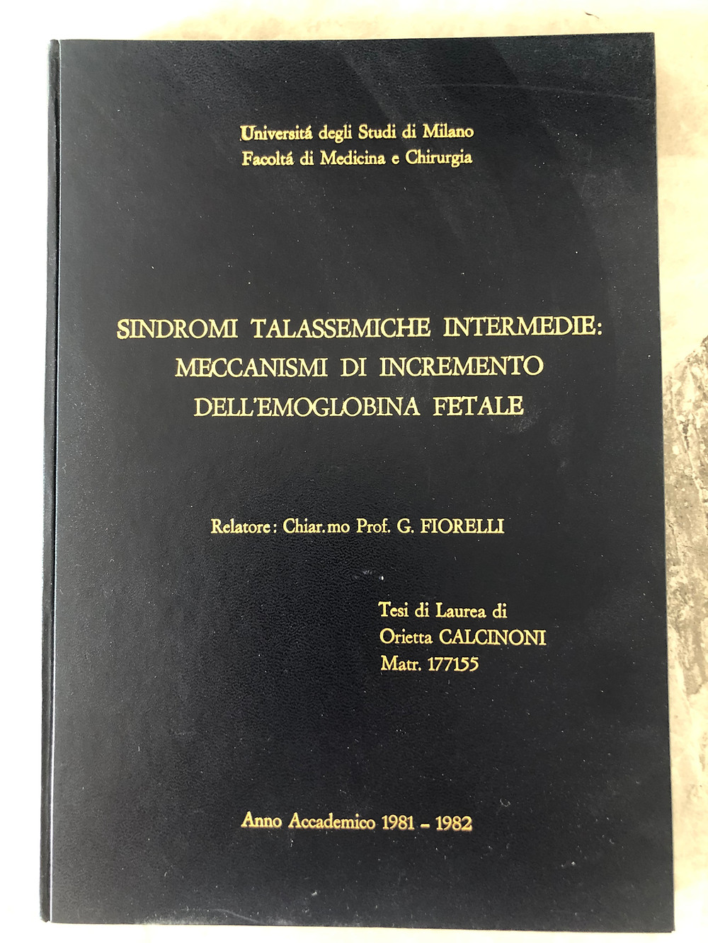Tesi Orietta Calcinoni