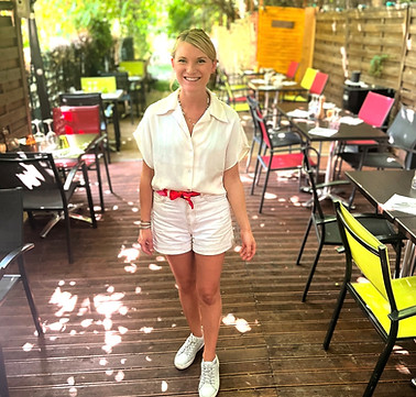 Océane sur le patio
