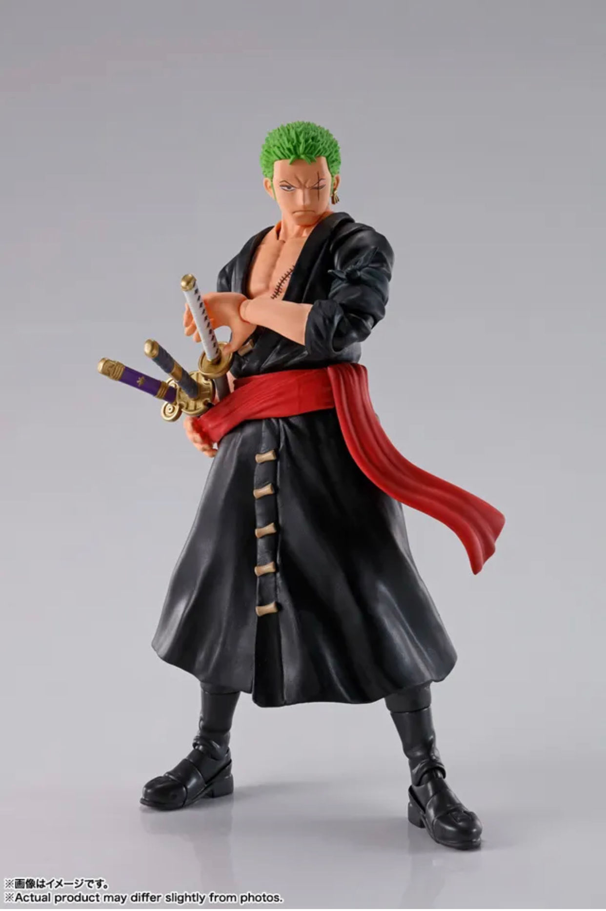 BANDAI S.H.FIGUARTS ONE PIECE RORONOA ZORO -ONIGASHIMA UCHIIRI- ACTION FIGURE