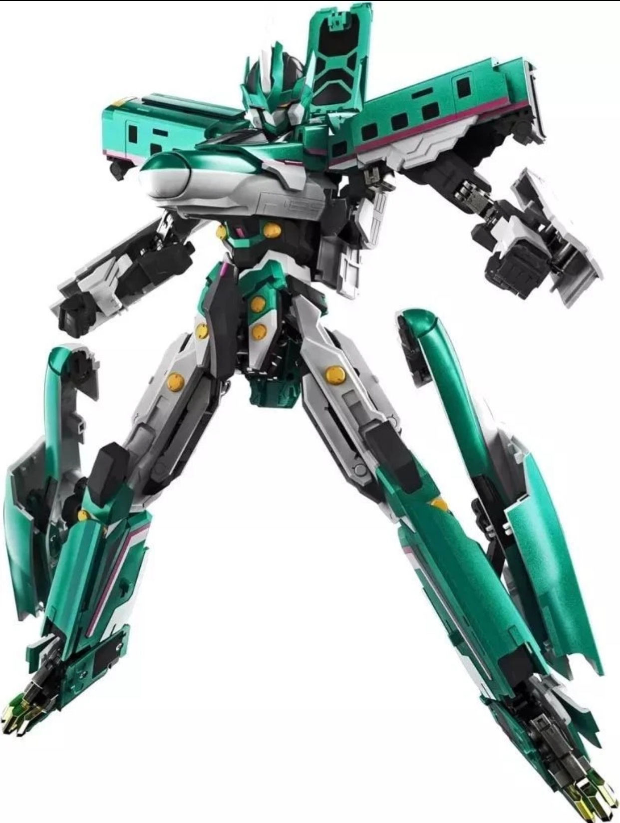 NEW SOUL OF CHOGOKIN Transforming Robot GX-115 SHINKALION ES HAYABUSA Figure