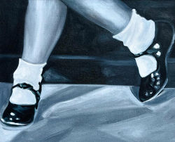 Baby Take A Bow, 2024, 11" x 14," oil on canvas