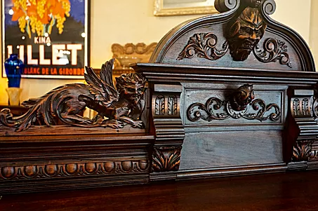 Thumbnail: Carved Walnut Sideboard