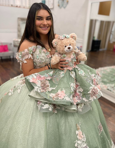 Personalized XV Bear/Oso Ana's Quince Gowns