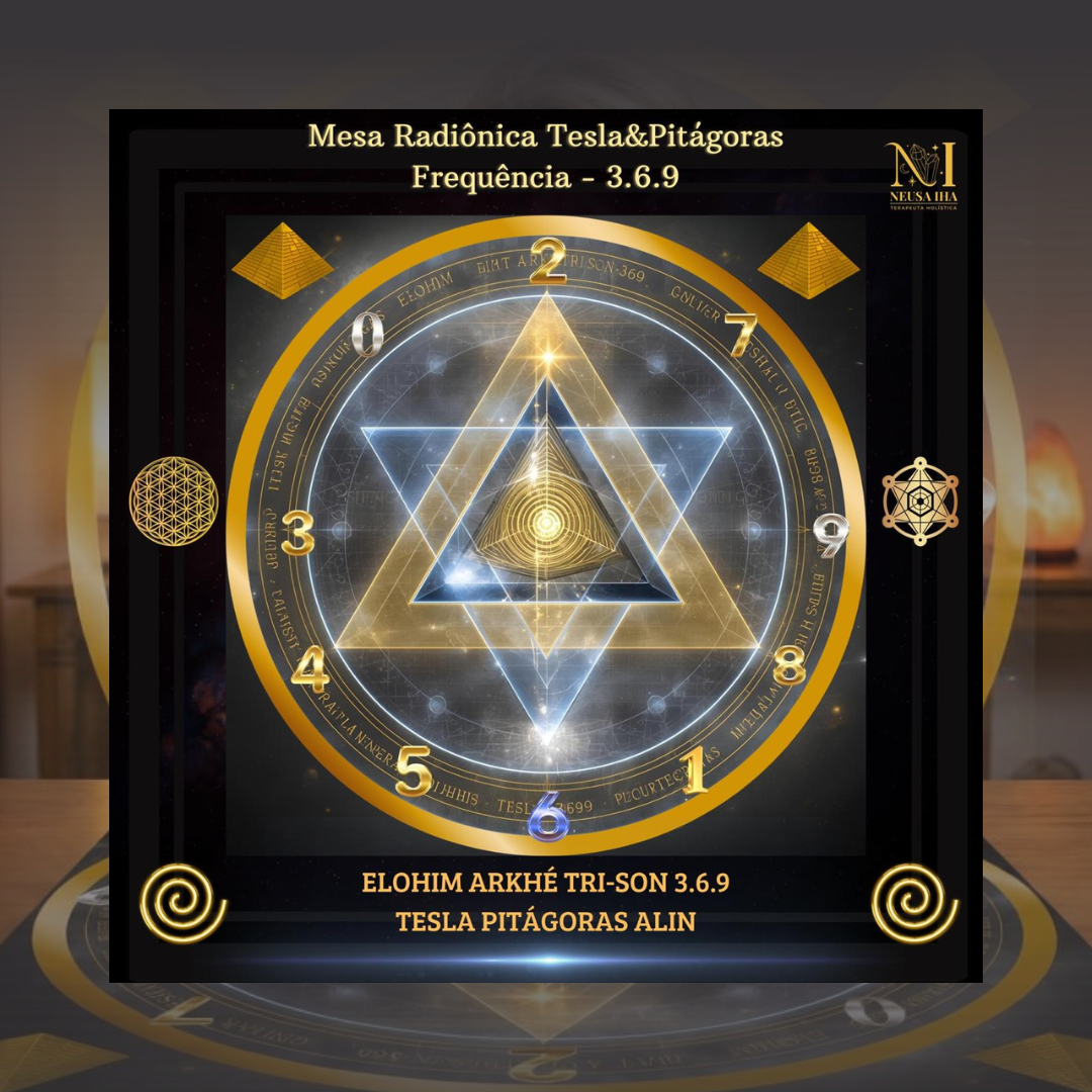 Mesa Radiônica Tesla & Pitágoras Frequência - 3.6.9