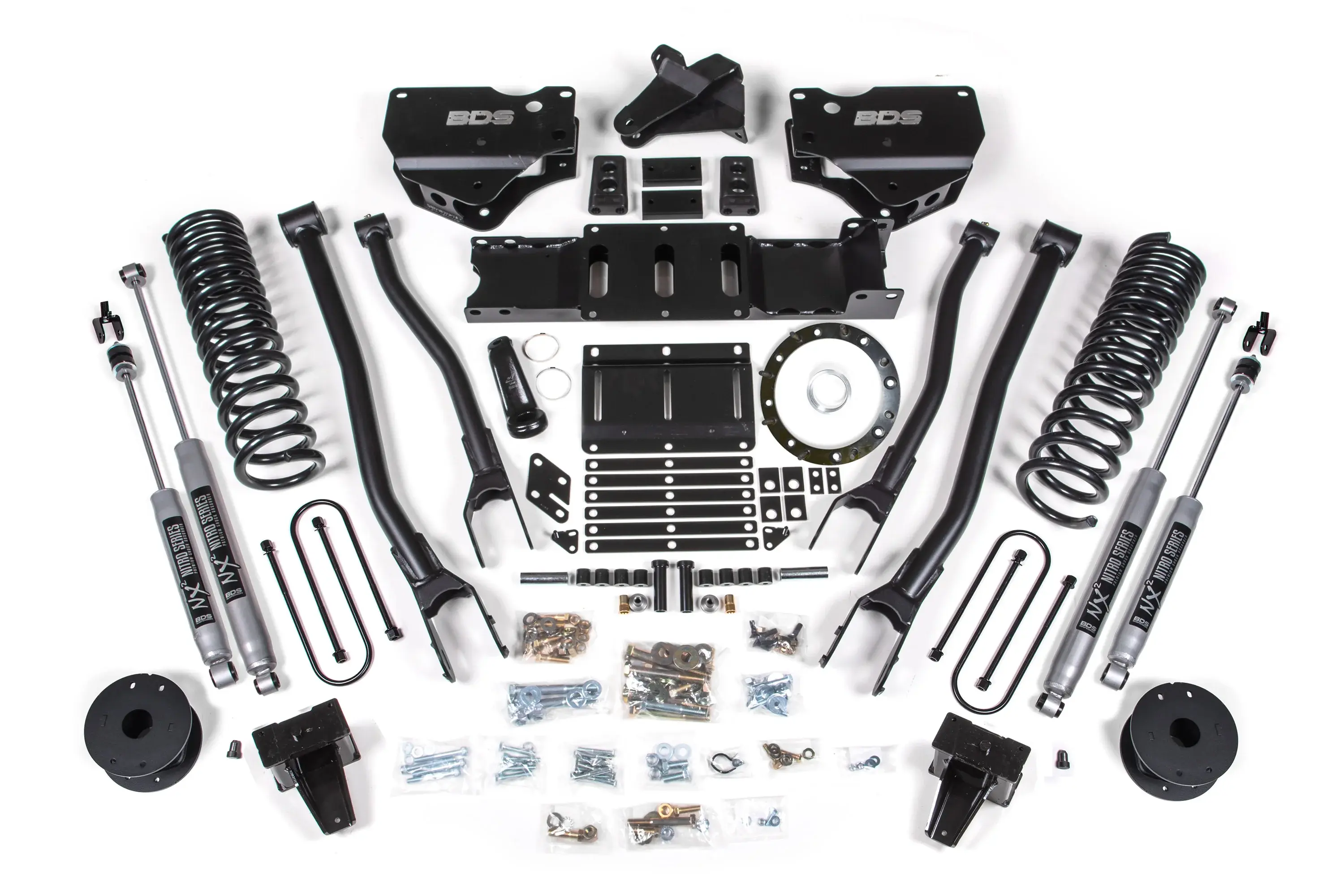 BDS 6 Inch Lift Kit W/ 4-Link | Ram 3500 W/ Rear Air Ride (19-24) 4WD | Diesel
