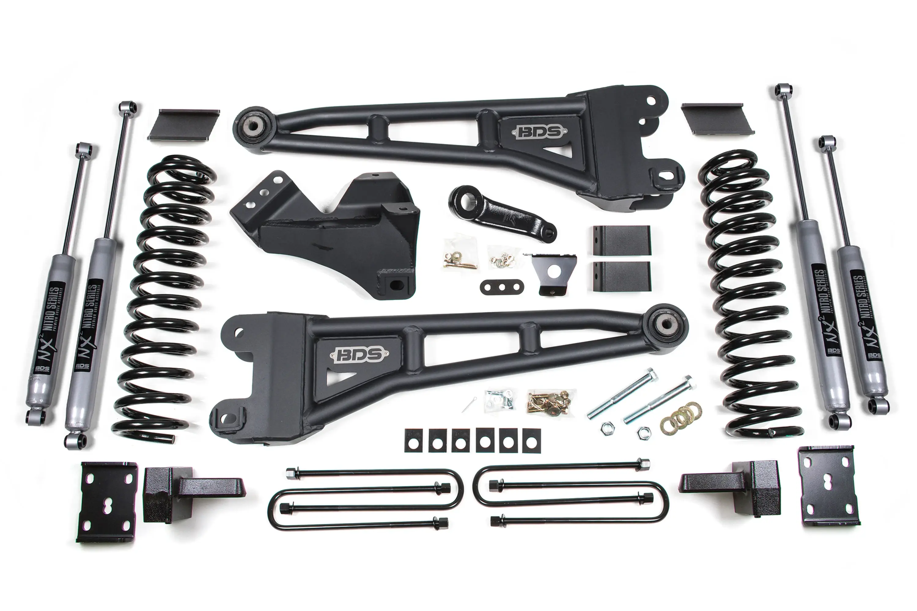 BDS 4 Inch Lift Kit W/ Radius Arm | Ford F250/F350 Super Duty (11-16) 4W