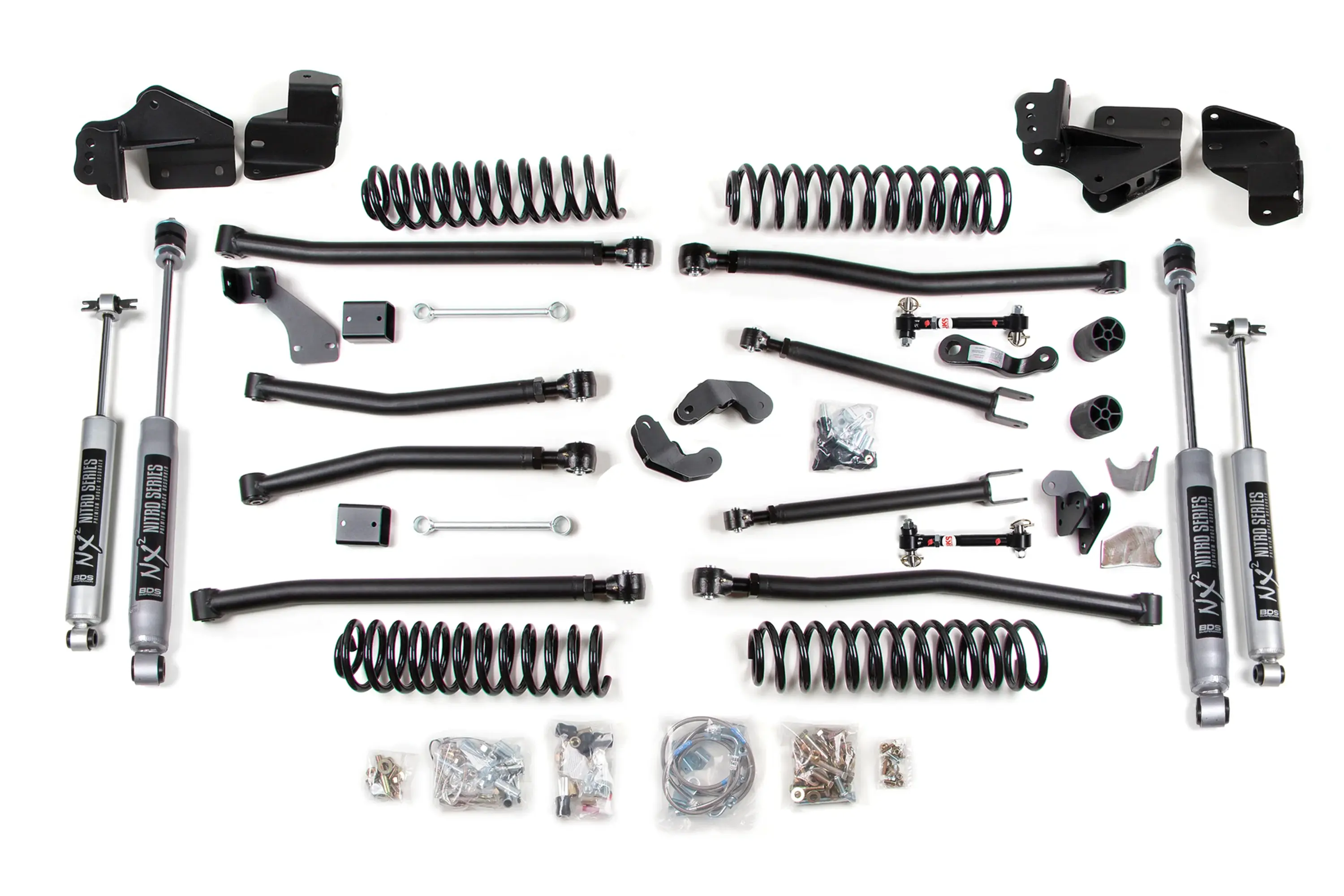 BDS 6.5 Inch Lift Kit | Long Arm | Jeep Wrangler JK (07-18) 4-Door FOX 2.0