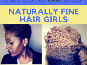 3 Simple up do hair styles for naturally fine hair girls